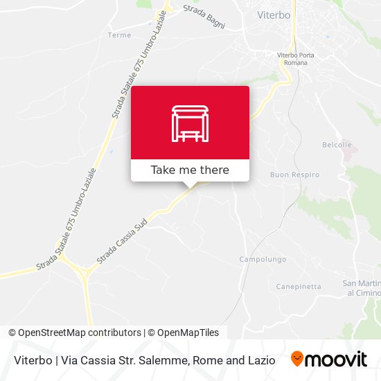 Viterbo | Via Cassia Str. Salemme map