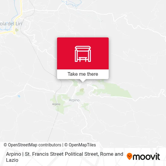 Arpino | St. Francis Street Political Street map