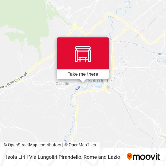 Isola Liri | Via Lungoliri Pirandello map