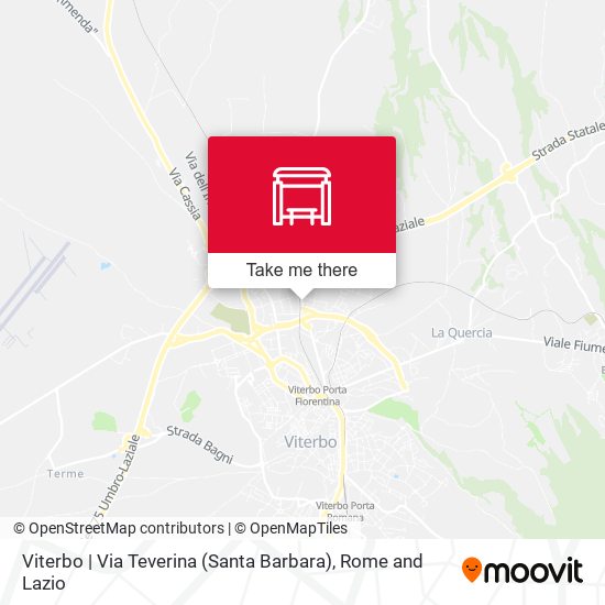 Viterbo | Via Teverina (Santa Barbara) map