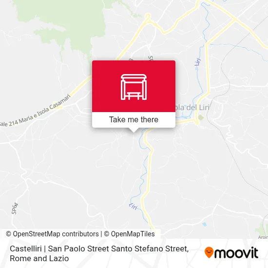 Castelliri | San Paolo Street Santo Stefano Street map