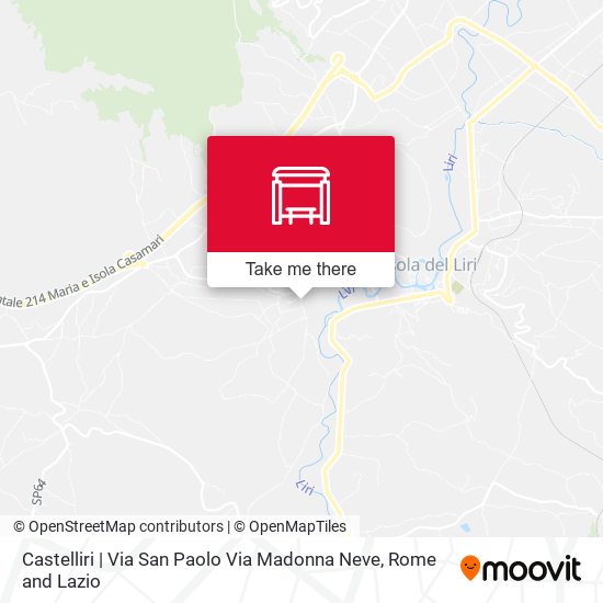 Castelliri | Via San Paolo Via Madonna Neve map