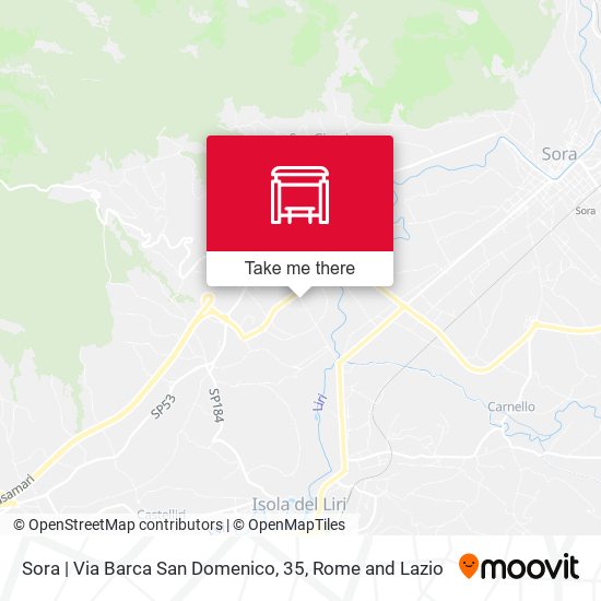 Sora | Via Barca San Domenico, 35 map