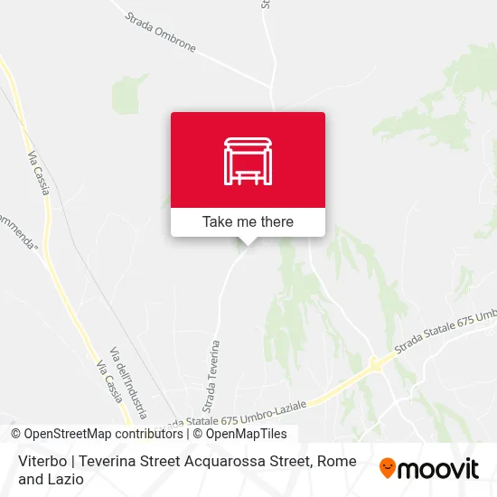 Viterbo | Teverina Street Acquarossa Street map