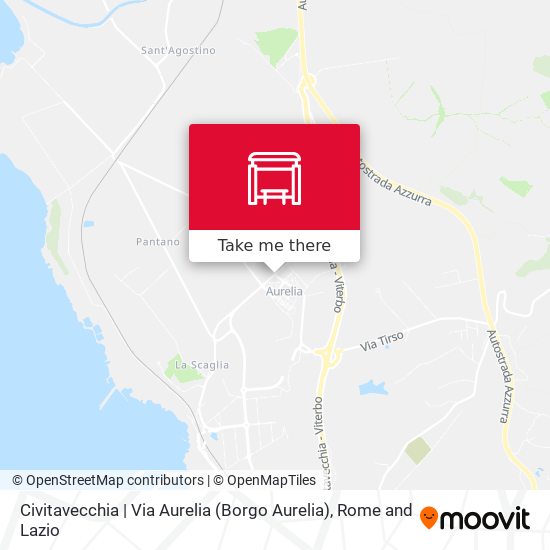 Civitavecchia | Via Aurelia (Borgo Aurelia) map