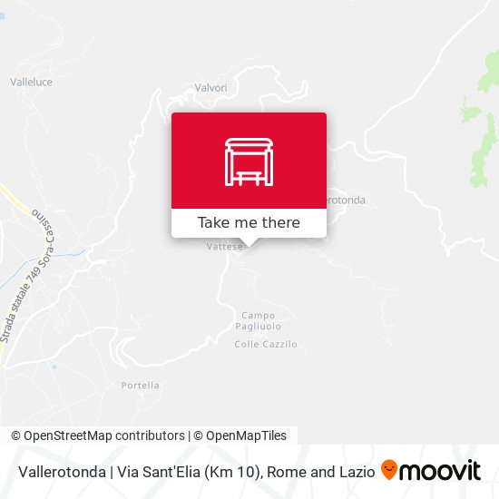 Vallerotonda | Via Sant'Elia (Km 10) map