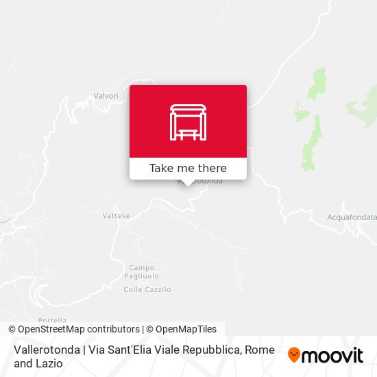 Vallerotonda | Via Sant'Elia Viale Repubblica map