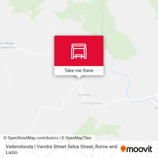 Vallerotonda | Vandra Street Selva Street map