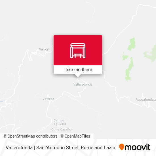 Vallerotonda | Sant'Antuono Street map