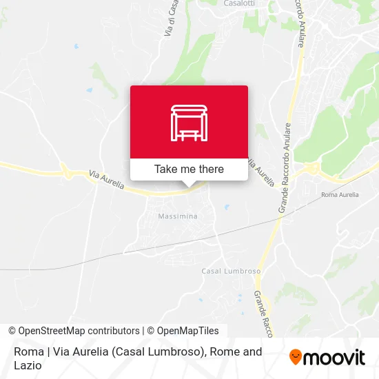 Roma | Via Aurelia (Casal Lumbroso) map