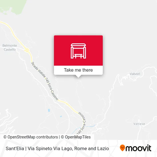 Sant'Elia | Spineto Road Lake Road map