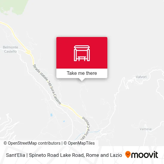 Sant'Elia | Spineto Road Lake Road map