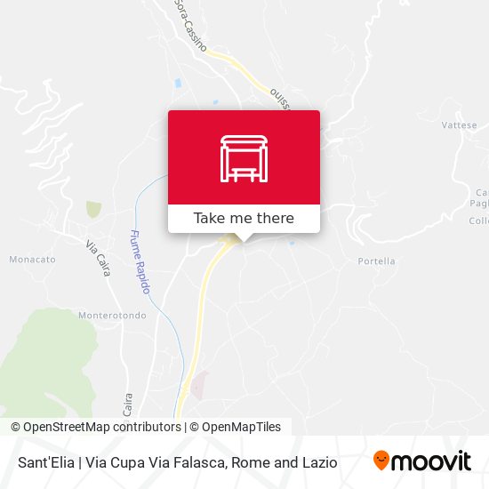Sant'Elia | Via Cupa Via Falasca map