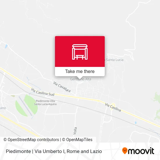 Piedimonte | Umberto I Street map