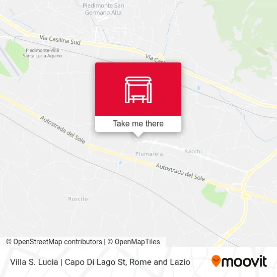 Villa S. Lucia | Capo Di Lago St map