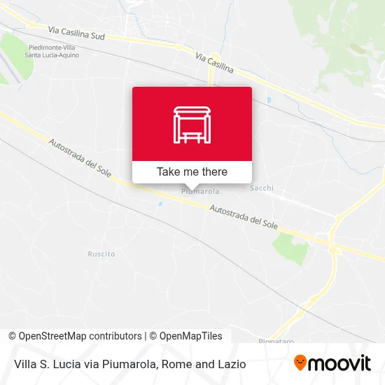 Villa S. Lucia via Piumarola map