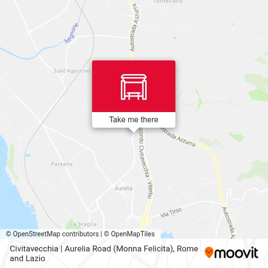 Civitavecchia | Aurelia Road (Monna Felicita) map
