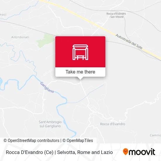 Rocca D'Evandro (Ce) | Selvotta map