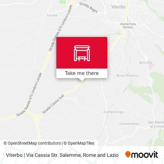 Viterbo | Via Cassia Str. Salemme map