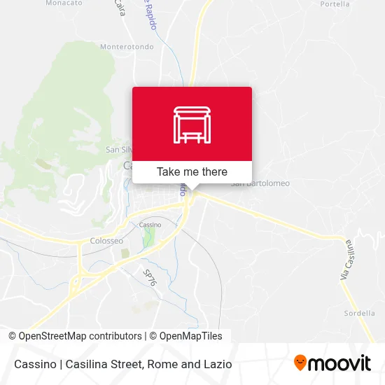 Cassino | Casilina Street map