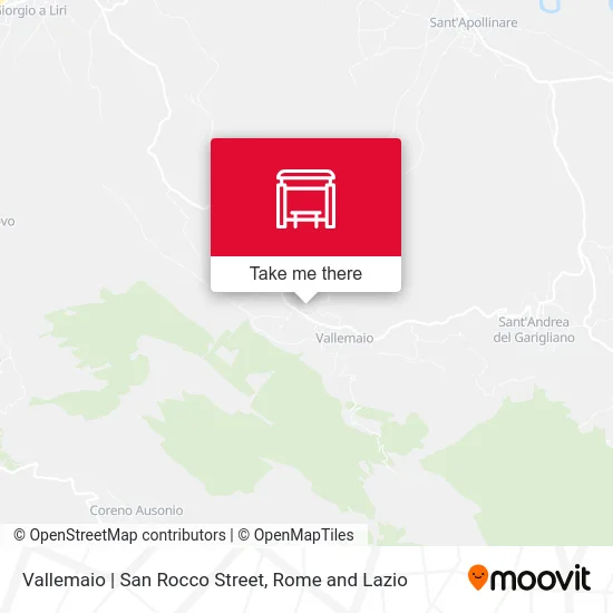 Vallemaio | San Rocco Street map