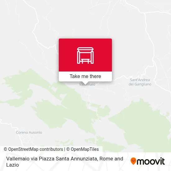Vallemaio via Piazza Santa Annunziata map