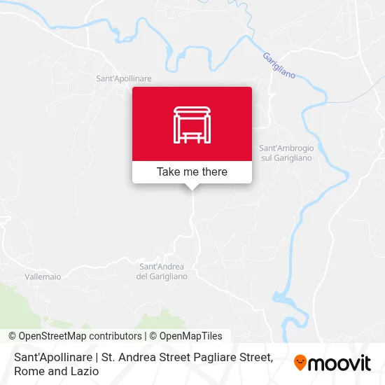 Sant'Apollinare | St. Andrea Street Pagliare Street map