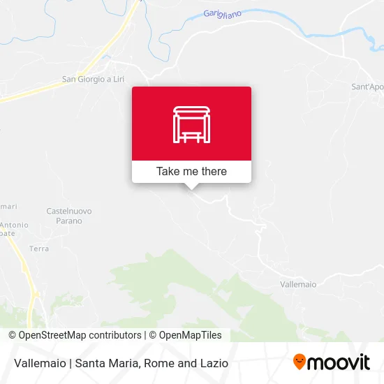 Vallemaio | Santa Maria map