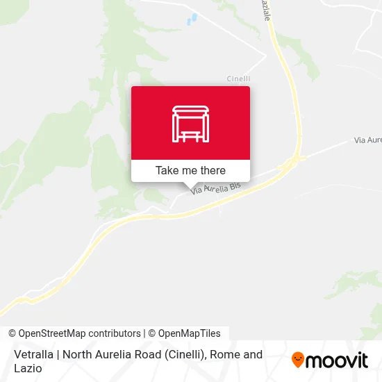 Vetralla | North Aurelia Road (Cinelli) map