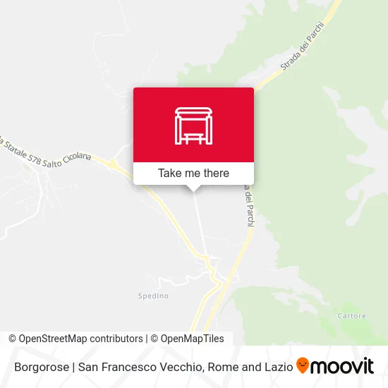 Borgorose | San Francesco Vecchio map