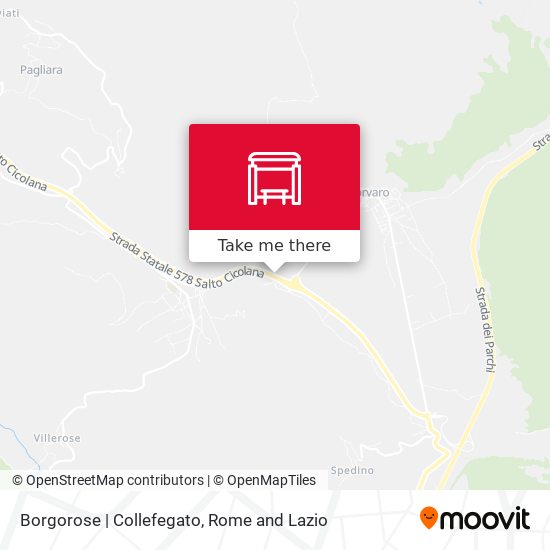 Borgorose | Collefegato map