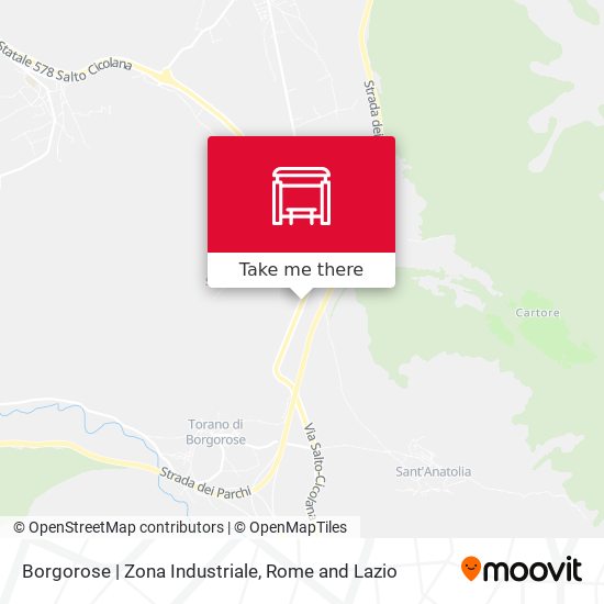 Borgorose | Zona Industriale map