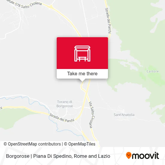 Borgorose | Piana Di Spedino map