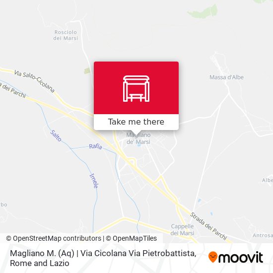 Magliano M. (Aq) | Via Cicolana Via Pietrobattista map