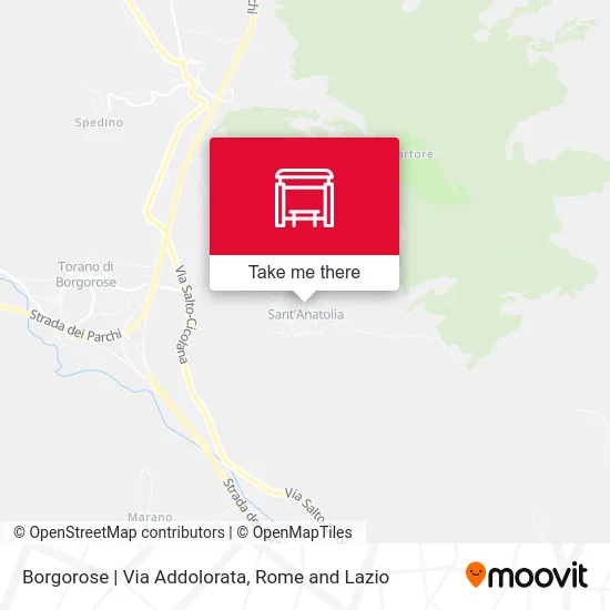 Borgorose | Via Addolorata map