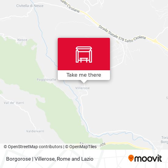 Borgorose | Villerose map