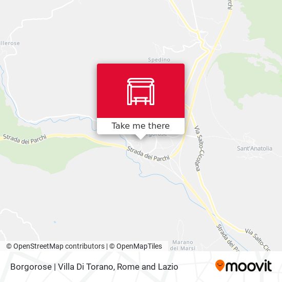 Borgorose | Villa Di Torano map
