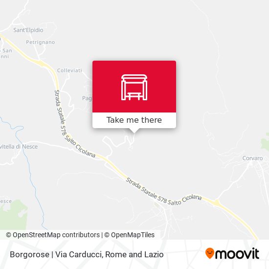Borgorose | Via Carducci map