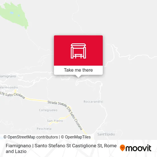 Fiamignano | Santo Stefano St Castiglione St map