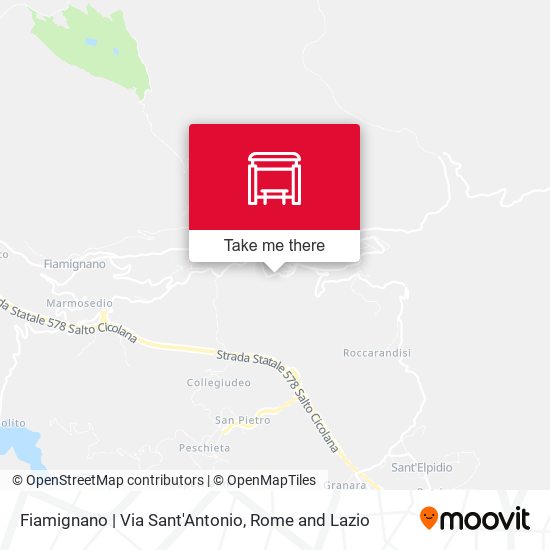 Fiamignano | Via Sant'Antonio map