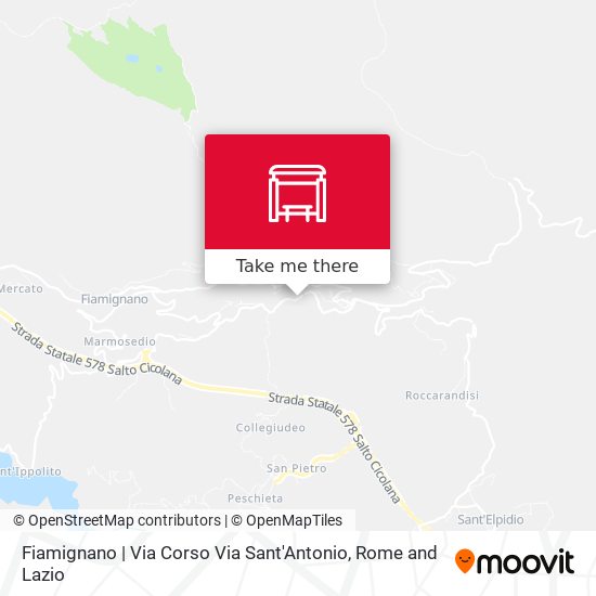 Fiamignano | Via Corso Via Sant'Antonio map