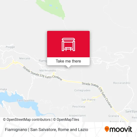 Fiamignano | Saint Salvatore map