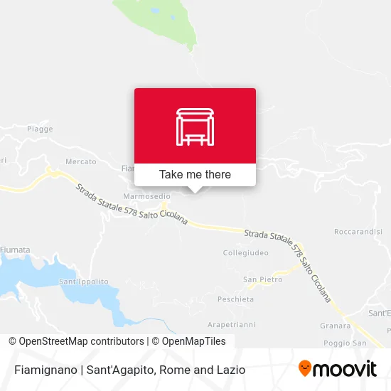 Fiamignano | Sant'Agapito map