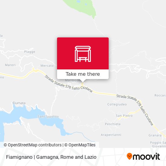 Fiamignano | Gamagna map
