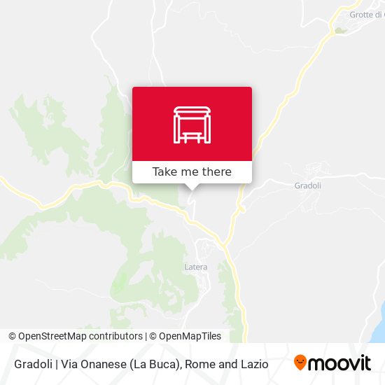 Gradoli | Via Onanese (La Buca) map