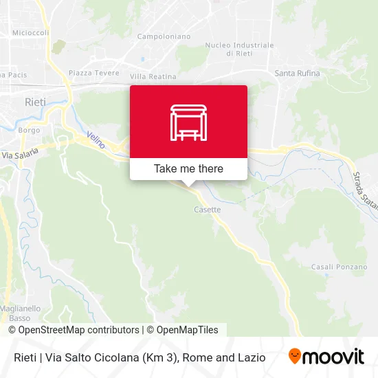 Rieti | Salto Cicolana Road (Km 3) map