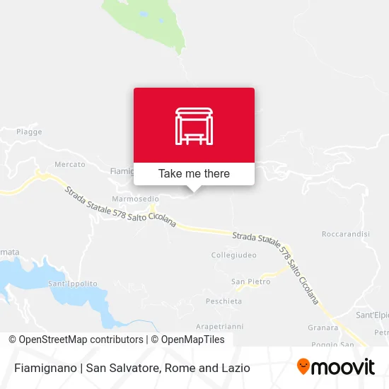 Fiamignano | Saint Salvatore map
