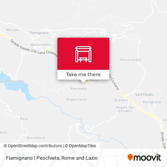 Fiamignano | Peschieta map