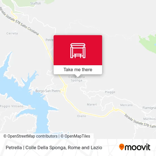 Petrella | Colle Della Sponga map