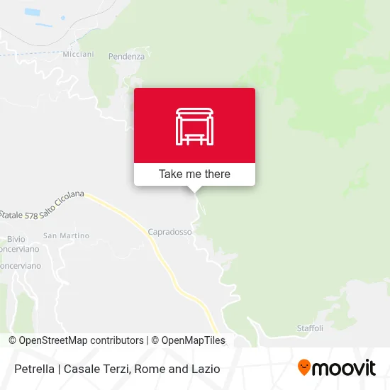 Petrella | Casale Terzi map